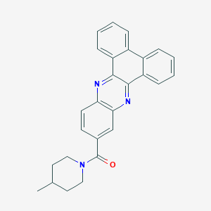 molecular formula C27H23N3O B392715 Dibenzo[a,c]phenazin-11-yl(4-methylpiperidino)methanone 