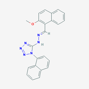 5-{(2E)-2-[(2-methoxynaphthalen-1-yl)methylidene]hydrazinyl}-1-(naphthalen-1-yl)-1H-tetrazole