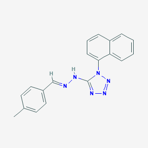 5-[(2E)-2-(4-methylbenzylidene)hydrazinyl]-1-(naphthalen-1-yl)-1H-tetrazole