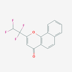 molecular formula C15H8F4O2 B392747 2-(1,1,2,2-tetrafluoroethyl)-4H-benzo[h]chromen-4-one 