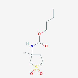 butyl (3-methyl-1,1-dioxidotetrahydro-3-thienyl)carbamate