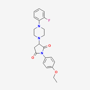 1-(4-ethoxyphenyl)-3-[4-(2-fluorophenyl)-1-piperazinyl]-2,5-pyrrolidinedione