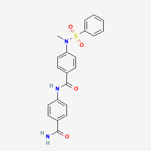 N-[4-(aminocarbonyl)phenyl]-4-[methyl(phenylsulfonyl)amino]benzamide