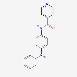 N-(4-anilinophenyl)isonicotinamide