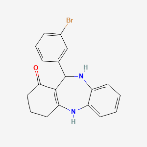 11-(3-bromophenyl)-2,3,4,5,10,11-hexahydro-1H-dibenzo[b,e][1,4]diazepin-1-one