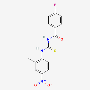 4-fluoro-N-{[(2-methyl-4-nitrophenyl)amino]carbonothioyl}benzamide