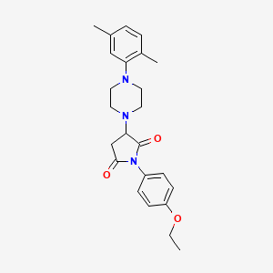 3-[4-(2,5-dimethylphenyl)-1-piperazinyl]-1-(4-ethoxyphenyl)-2,5-pyrrolidinedione