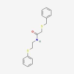 2-(benzylthio)-N-[2-(phenylthio)ethyl]acetamide