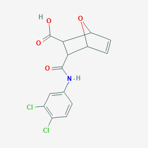 molecular formula C14H11Cl2NO4 B392792 3-[(3,4-Dichloroanilino)carbonyl]-7-oxabicyclo[2.2.1]hept-5-ene-2-carboxylic acid 