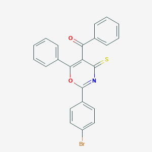 [2-(4-bromophenyl)-6-phenyl-4-thioxo-4H-1,3-oxazin-5-yl](phenyl)methanone