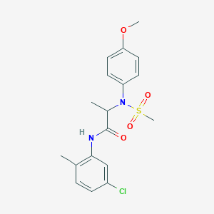 N~1~-(5-chloro-2-methylphenyl)-N~2~-(4-methoxyphenyl)-N~2~-(methylsulfonyl)alaninamide