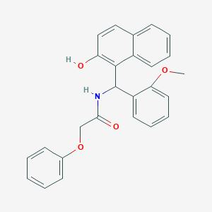 N-[(2-hydroxy-1-naphthyl)(2-methoxyphenyl)methyl]-2-phenoxyacetamide