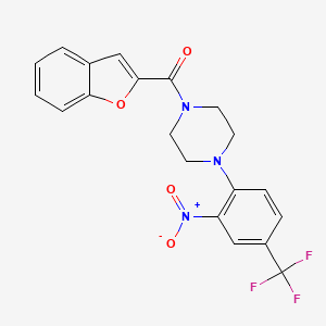 1-(1-benzofuran-2-ylcarbonyl)-4-[2-nitro-4-(trifluoromethyl)phenyl]piperazine