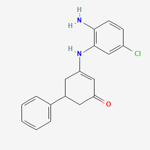 3-(2-Amino-5-chloroanilino)-5-phenylcyclohex-2-en-1-one