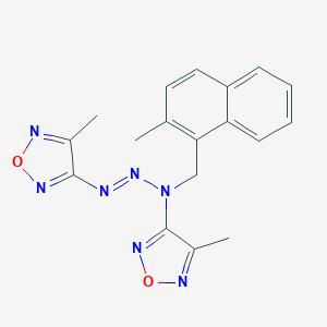 3,3'-{(1E)-3-[(2-methylnaphthalen-1-yl)methyl]triaz-1-ene-1,3-diyl}bis(4-methyl-1,2,5-oxadiazole)