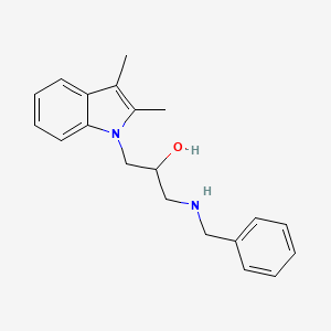 molecular formula C20H24N2O B3928072 1-(benzylamino)-3-(2,3-dimethyl-1H-indol-1-yl)propan-2-ol 