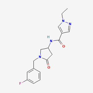 1-ethyl-N-[1-(3-fluorobenzyl)-5-oxo-3-pyrrolidinyl]-1H-pyrazole-4-carboxamide