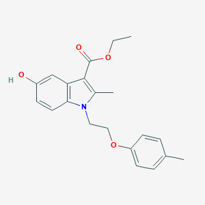 molecular formula C21H23NO4 B392808 ethyl 5-hydroxy-2-methyl-1-[2-(4-methylphenoxy)ethyl]-1H-indole-3-carboxylate CAS No. 311323-11-2