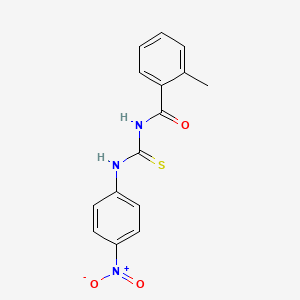 2-methyl-N-{[(4-nitrophenyl)amino]carbonothioyl}benzamide