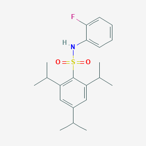 molecular formula C21H28FNO2S B392814 N-(2-fluorophenyl)-2,4,6-tri(propan-2-yl)benzenesulfonamide 