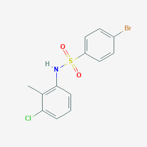 molecular formula C13H11BrClNO2S B392818 4-bromo-N-(3-chloro-2-methylphenyl)benzenesulfonamide CAS No. 311328-85-5
