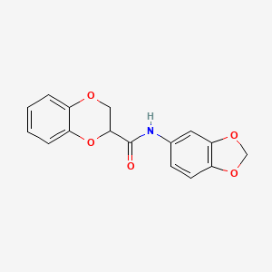 N-(1,3-benzodioxol-5-yl)-2,3-dihydro-1,4-benzodioxine-3-carboxamide