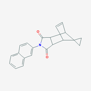 2-(2-naphthyl)-3a,4,7,7a-tetrahydro-1{H}-spiro[2-aza-4,7-methanoisoindole-8,1'-cyclopropane]-1,3(2{H})-dione