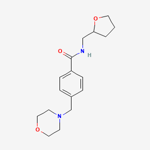 molecular formula C17H24N2O3 B3928277 4-(4-morpholinylmethyl)-N-(tetrahydro-2-furanylmethyl)benzamide 