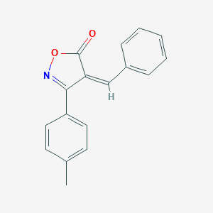 molecular formula C17H13NO2 B392828 4-benzylidene-3-(4-methylphenyl)-5(4H)-isoxazolone 