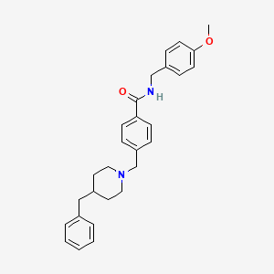 4-[(4-benzyl-1-piperidinyl)methyl]-N-(4-methoxybenzyl)benzamide