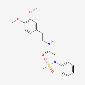 N~1~-[2-(3,4-dimethoxyphenyl)ethyl]-N~2~-(methylsulfonyl)-N~2~-phenylglycinamide