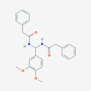 N-{(3,4-dimethoxyphenyl)[(phenylacetyl)amino]methyl}-2-phenylacetamide