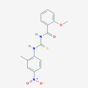 2-methoxy-N-{[(2-methyl-4-nitrophenyl)amino]carbonothioyl}benzamide