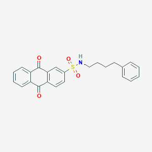 molecular formula C24H21NO4S B392838 9,10-dioxo-N-(4-phenylbutyl)-9,10-dihydro-2-anthracenesulfonamide 