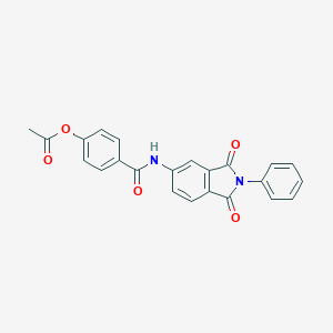 4-{[(1,3-dioxo-2-phenyl-2,3-dihydro-1H-isoindol-5-yl)amino]carbonyl}phenyl acetate