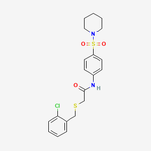 2-[(2-chlorobenzyl)thio]-N-[4-(1-piperidinylsulfonyl)phenyl]acetamide