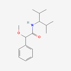 molecular formula C16H25NO2 B3928496 N-(2,4-dimethylpentan-3-yl)-2-methoxy-2-phenylacetamide 