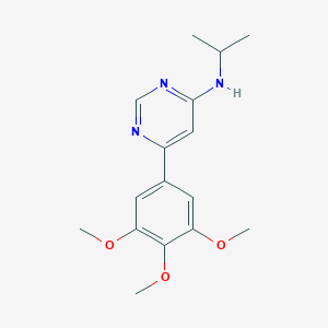 molecular formula C16H21N3O3 B3928550 N-isopropyl-6-(3,4,5-trimethoxyphenyl)pyrimidin-4-amine 