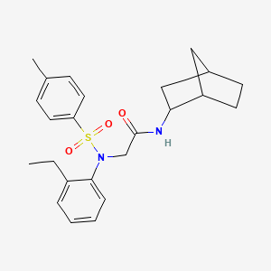 N~1~-bicyclo[2.2.1]hept-2-yl-N~2~-(2-ethylphenyl)-N~2~-[(4-methylphenyl)sulfonyl]glycinamide