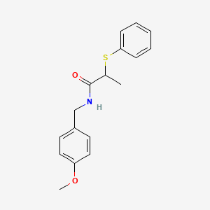 N-(4-methoxybenzyl)-2-(phenylthio)propanamide