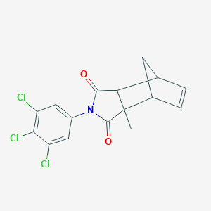 molecular formula C16H12Cl3NO2 B392858 3a-methyl-2-(3,4,5-trichlorophenyl)-3a,4,7,7a-tetrahydro-1H-4,7-methanoisoindole-1,3(2H)-dione 