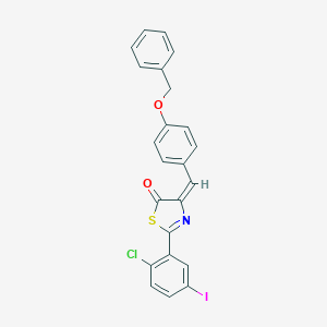 4-[4-(benzyloxy)benzylidene]-2-(2-chloro-5-iodophenyl)-1,3-thiazol-5(4H)-one