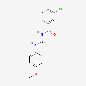 3-chloro-N-{[(4-methoxyphenyl)amino]carbonothioyl}benzamide