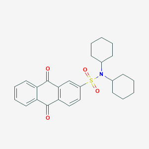 N,N-dicyclohexyl-9,10-dioxo-9,10-dihydro-2-anthracenesulfonamide
