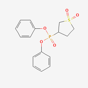 molecular formula C16H17O5PS B3928676 diphenyl (1,1-dioxidotetrahydro-3-thienyl)phosphonate 