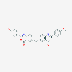 2-(4-methoxyphenyl)-6-{[2-(4-methoxyphenyl)-4-oxo-4H-3,1-benzoxazin-6-yl]methyl}-4H-3,1-benzoxazin-4-one