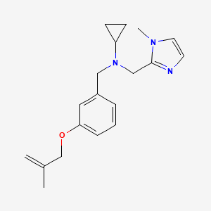 N-[(1-methyl-1H-imidazol-2-yl)methyl]-N-{3-[(2-methylprop-2-en-1-yl)oxy]benzyl}cyclopropanamine