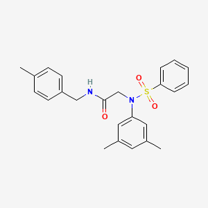 N~2~-(3,5-dimethylphenyl)-N~1~-(4-methylbenzyl)-N~2~-(phenylsulfonyl)glycinamide