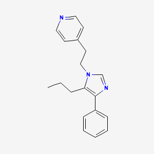 molecular formula C19H21N3 B3928804 4-[2-(4-phenyl-5-propyl-1H-imidazol-1-yl)ethyl]pyridine 