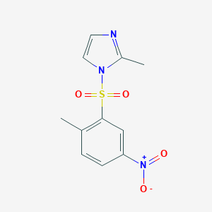 molecular formula C11H11N3O4S B392882 1-({5-nitro-2-methylphenyl}sulfonyl)-2-methyl-1H-imidazole 